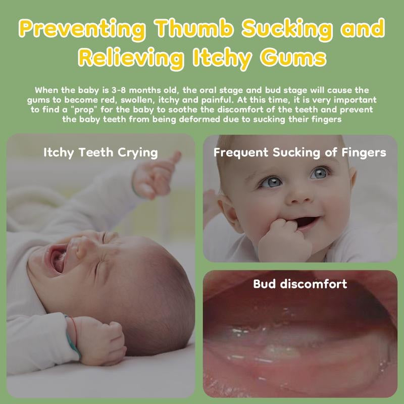 Sore gums and finger sucking from three months old