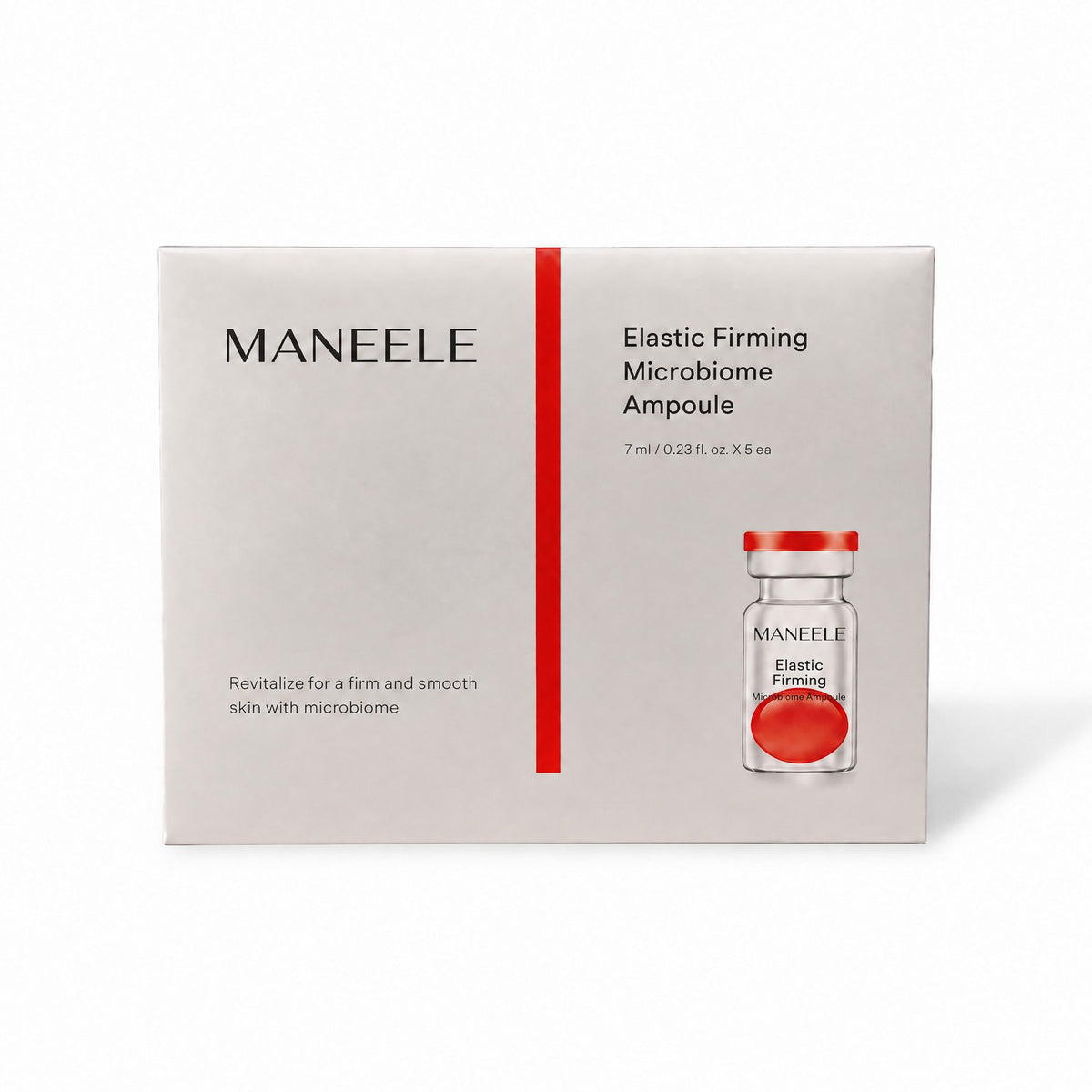 Maneele Firming Microbiome Ampoules box and one vial