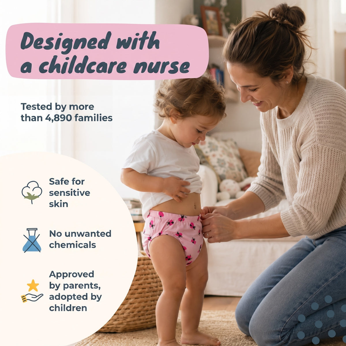 Designed with a childcare nurse