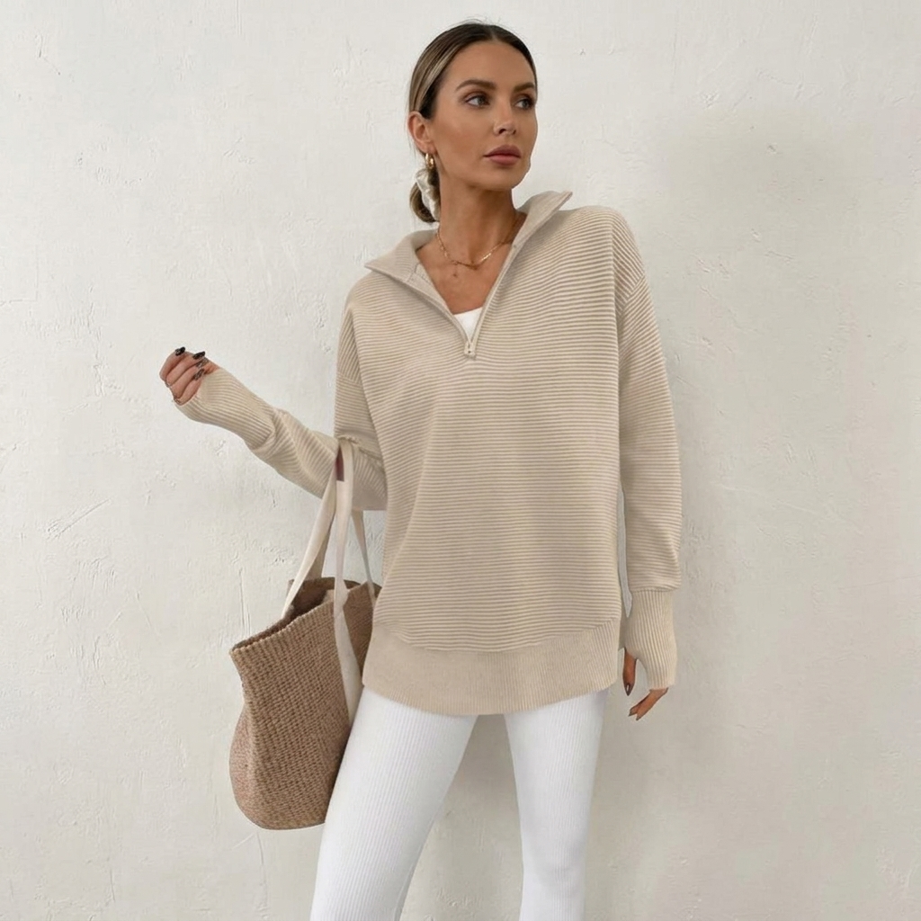 The Quarter-Zip Knit