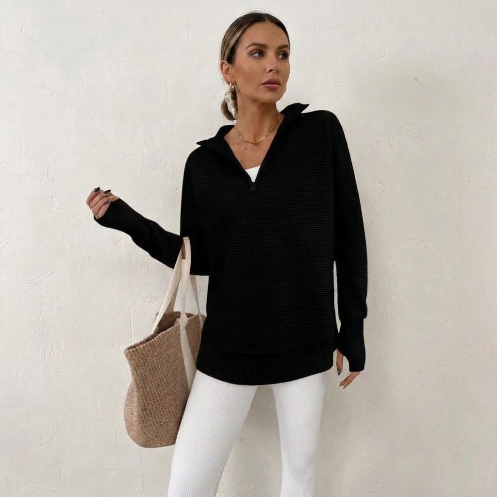 The Quarter-Zip Knit
