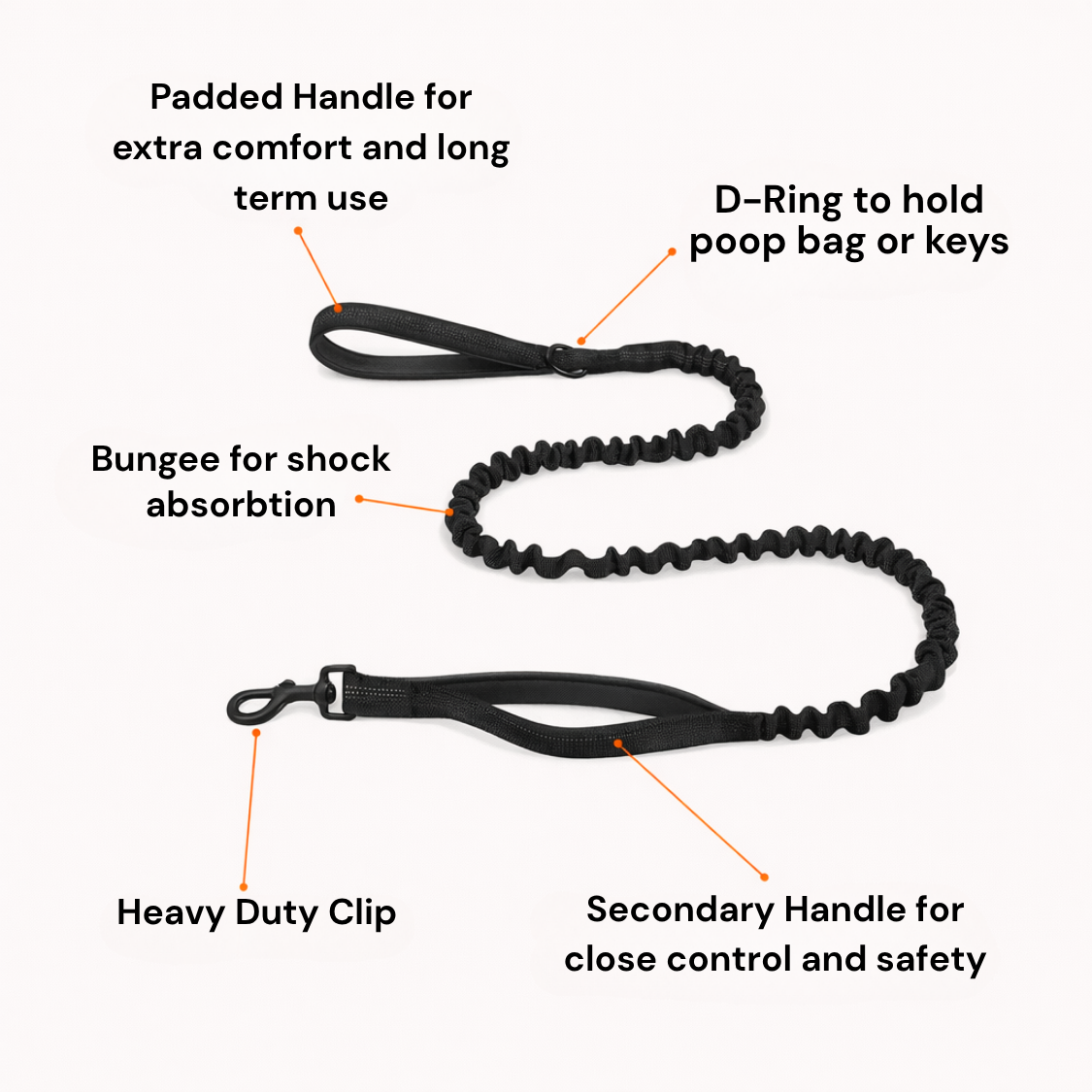 Maneele no-pull dog harness front clip