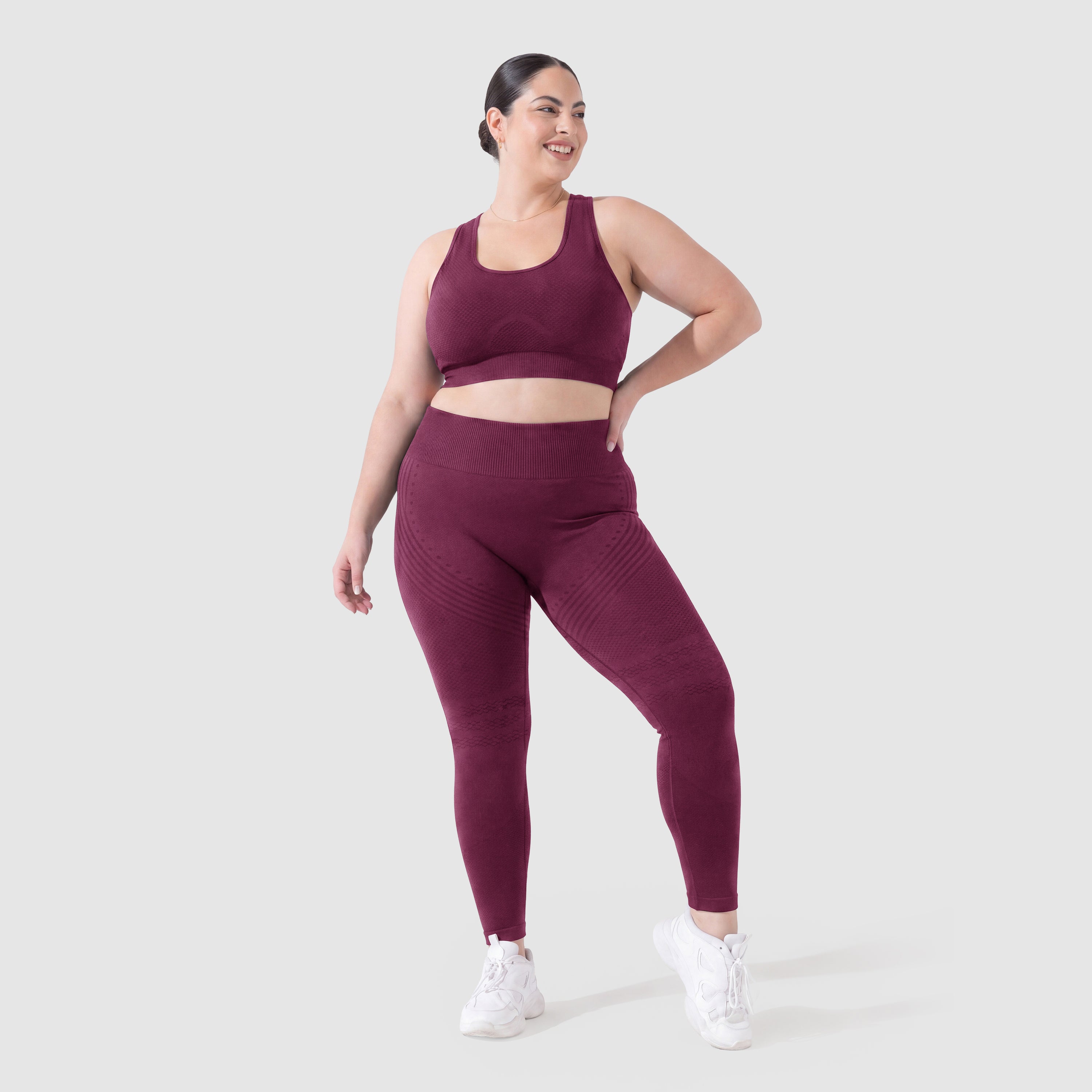 Maneele 3D Sculpting Leggings - Plum