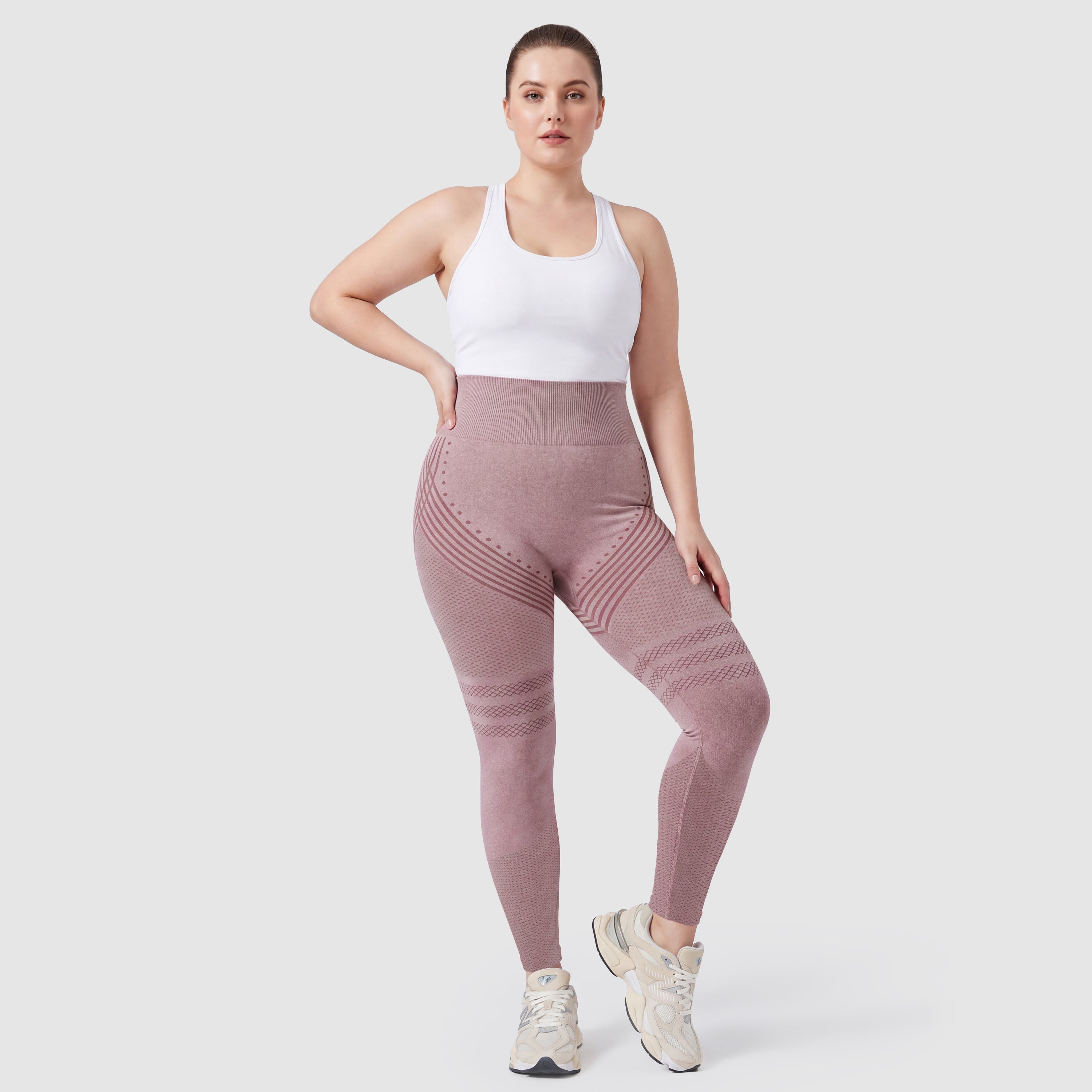 Maneele 3D Sculpting Leggings - Pink