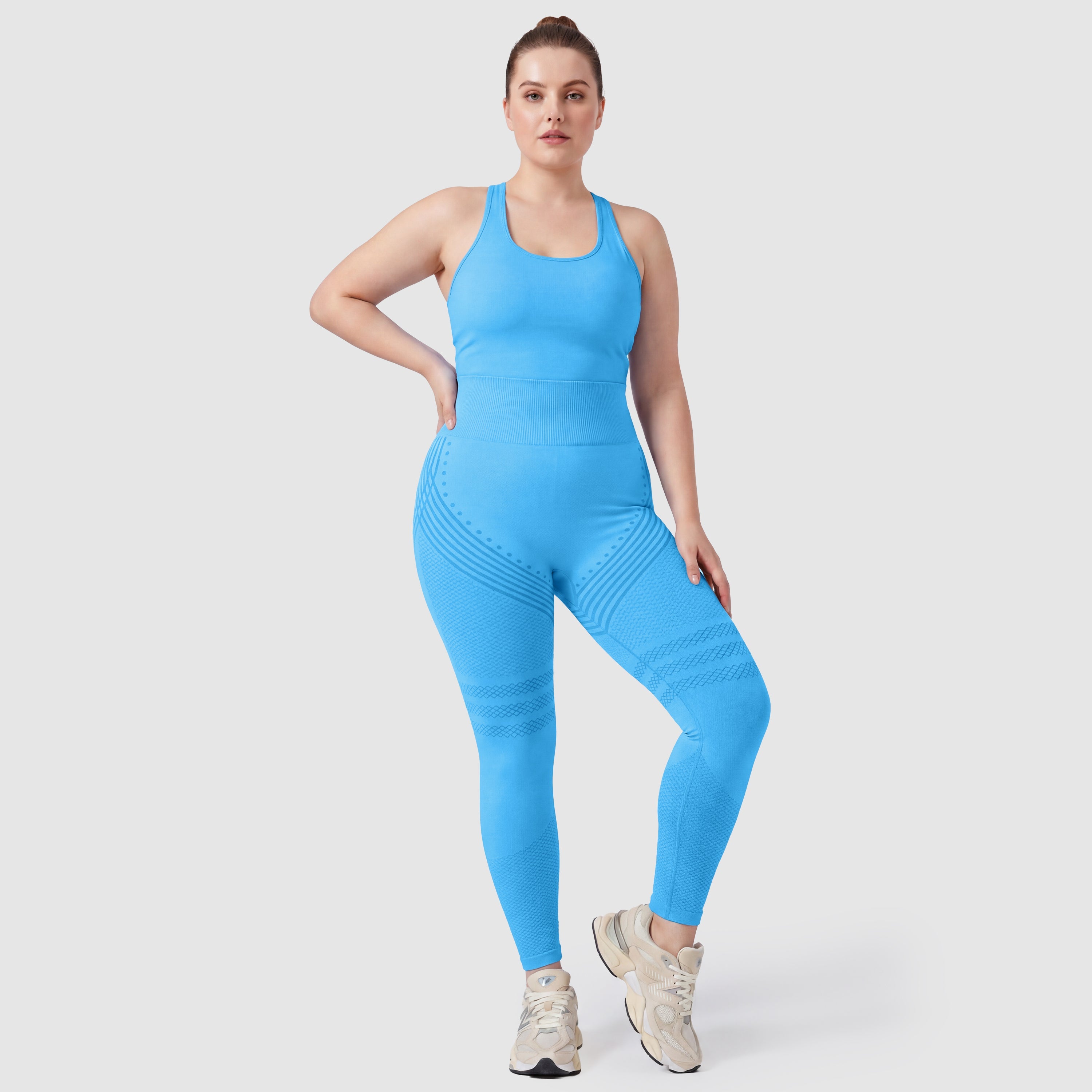 Maneele 3D Sculpting Leggings - Turquoise