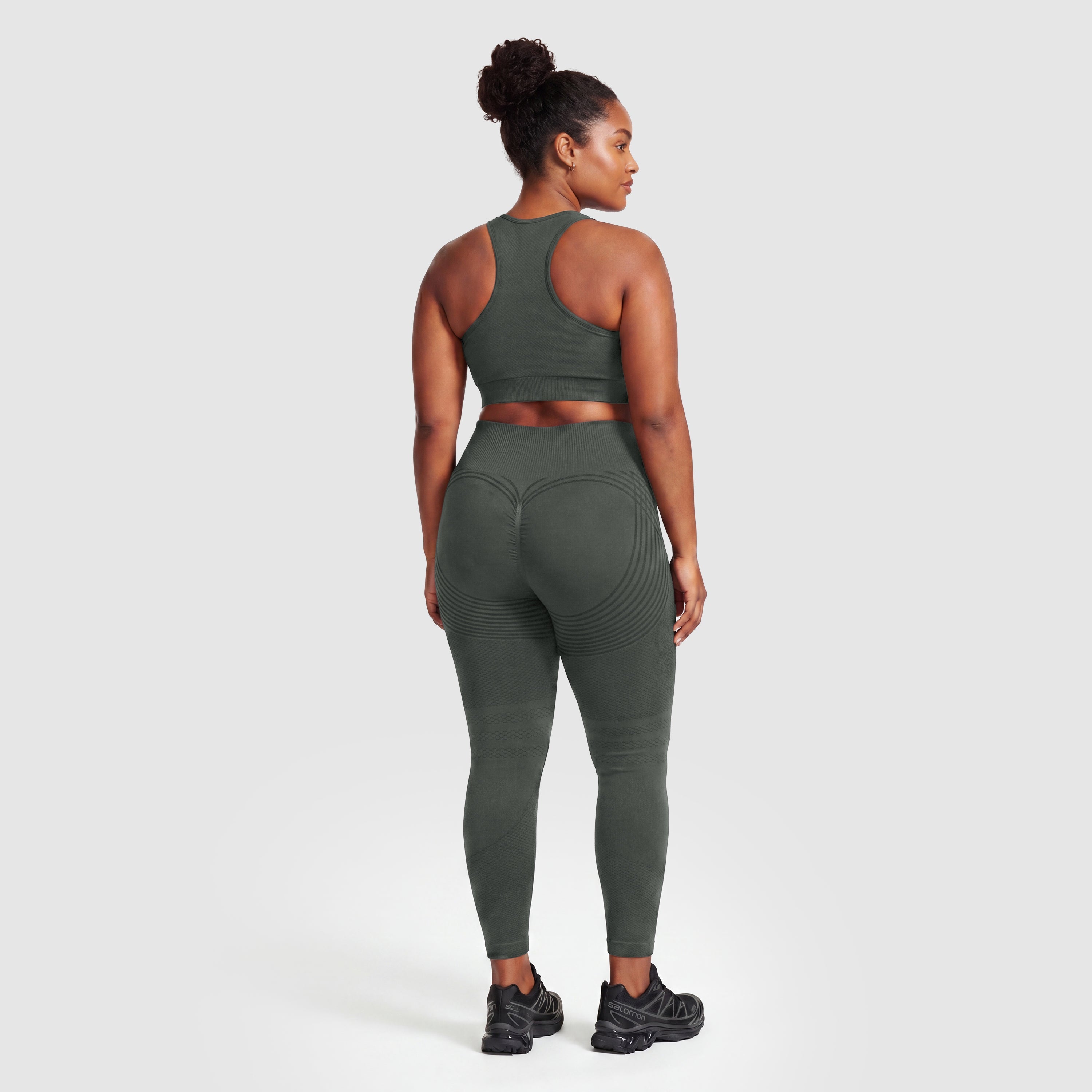 Maneele 3D Sculpting Leggings - Gray