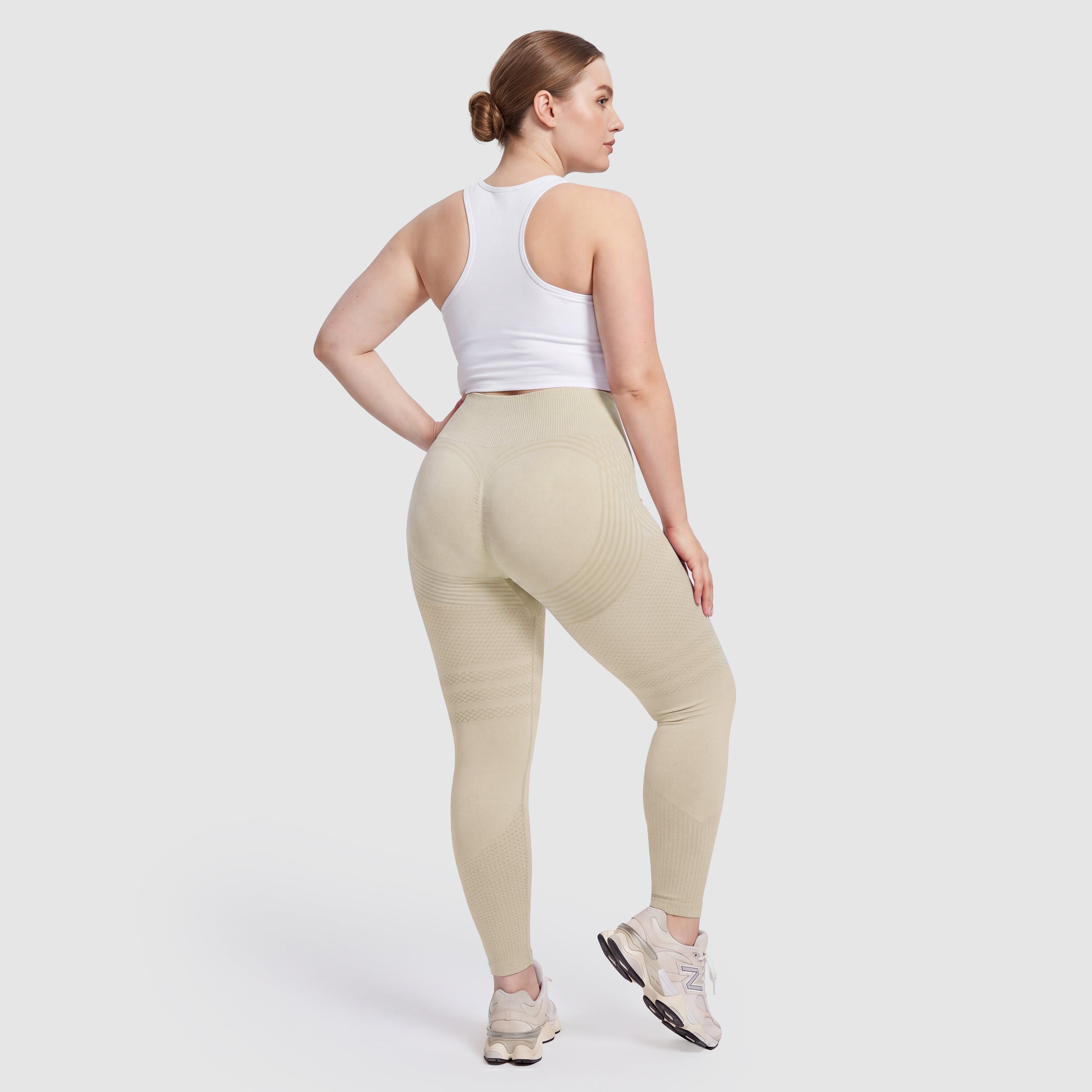 Maneele 3D Sculpting Leggings - Beige