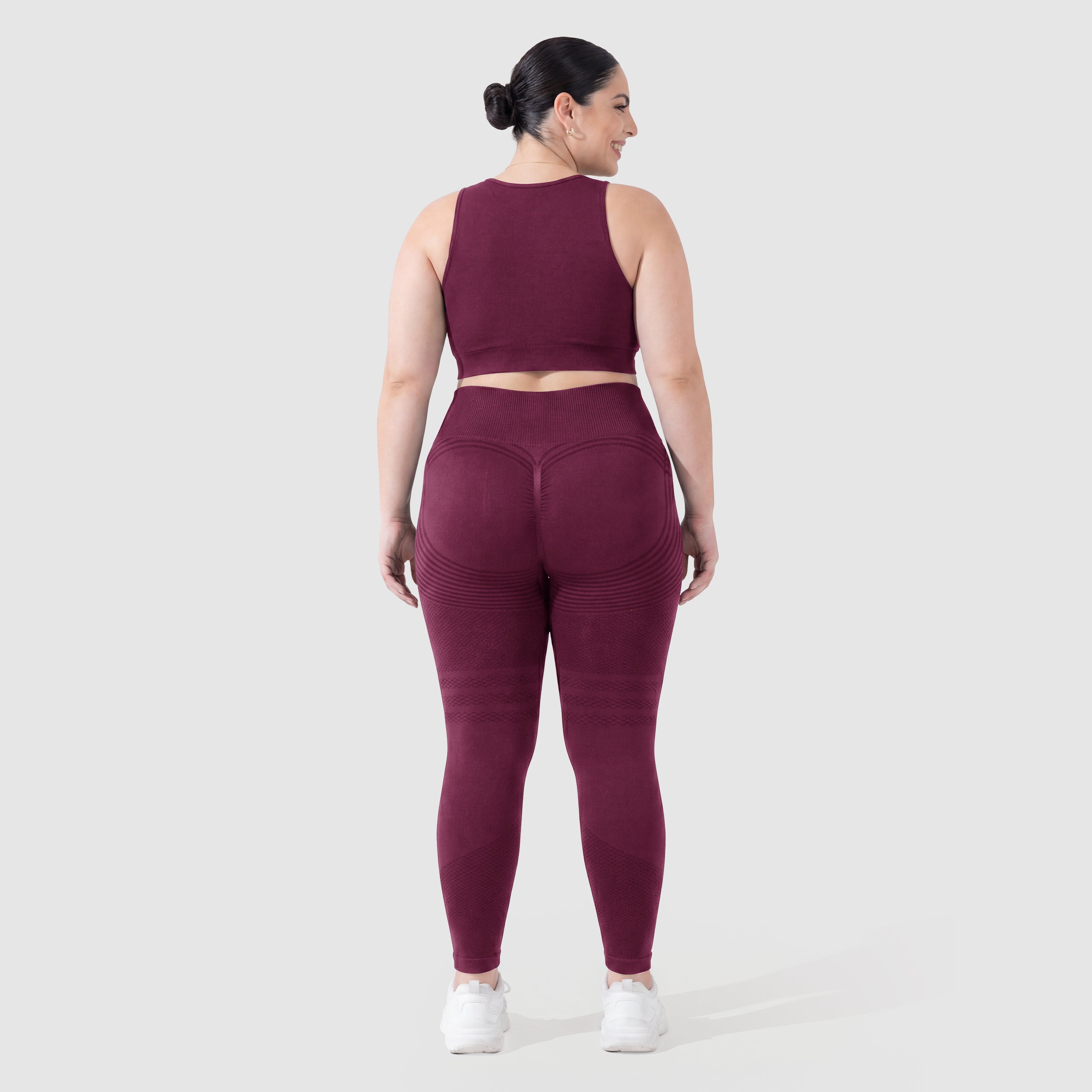 Maneele 3D Sculpting Leggings - Plum