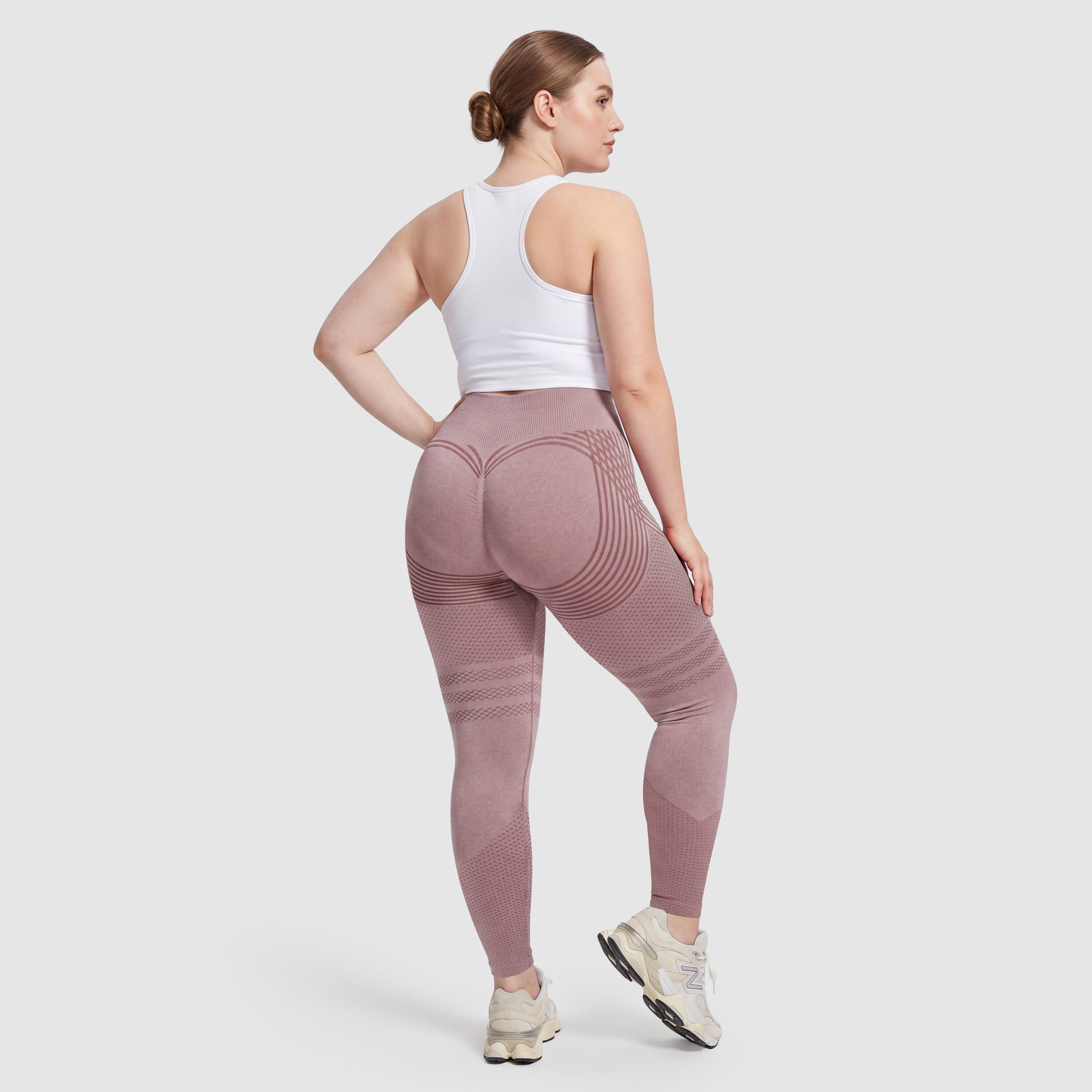 Maneele 3D Sculpting Leggings - Pink