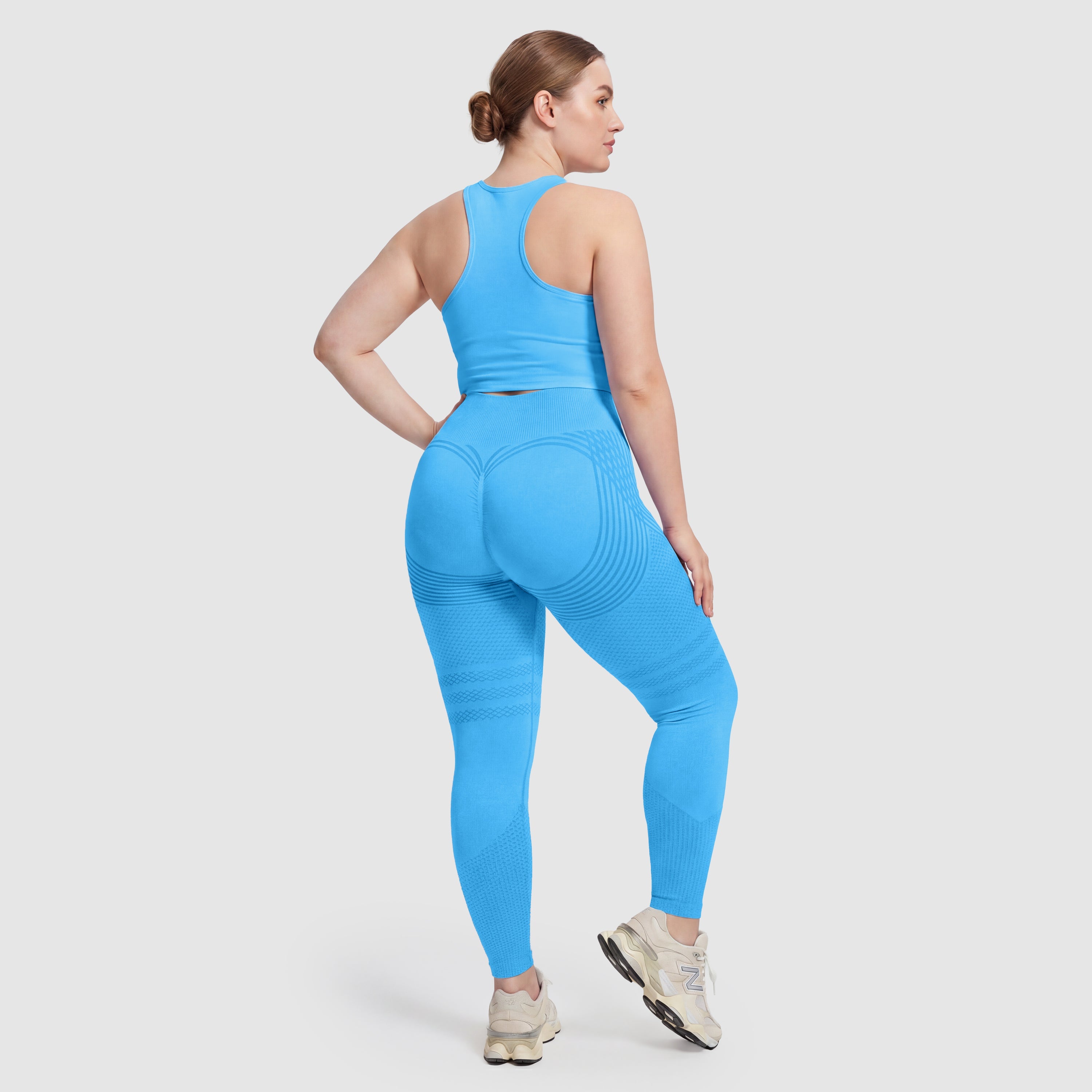 Maneele 3D Sculpting Leggings - Turquoise