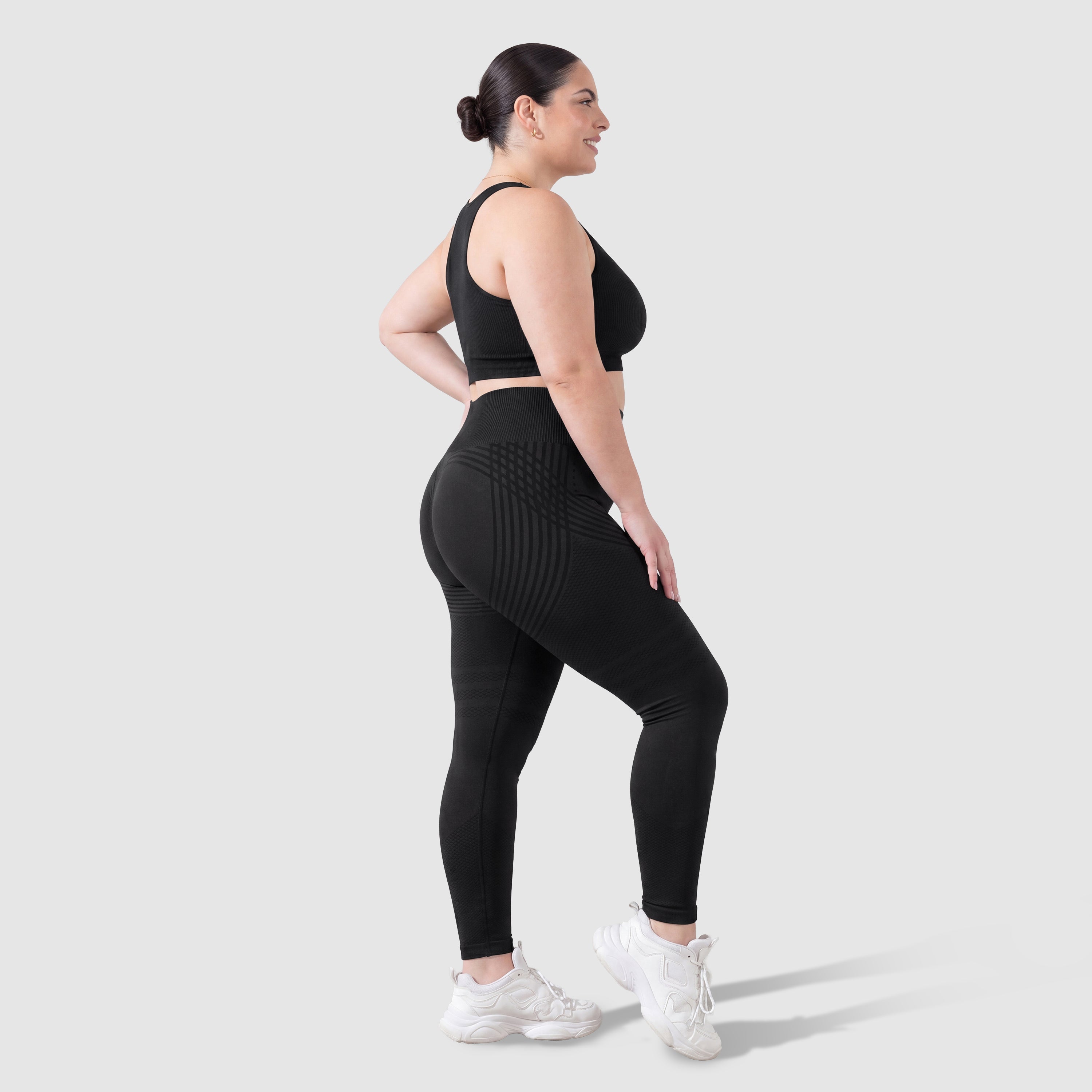 Maneele 3D Sculpting Leggings - Black