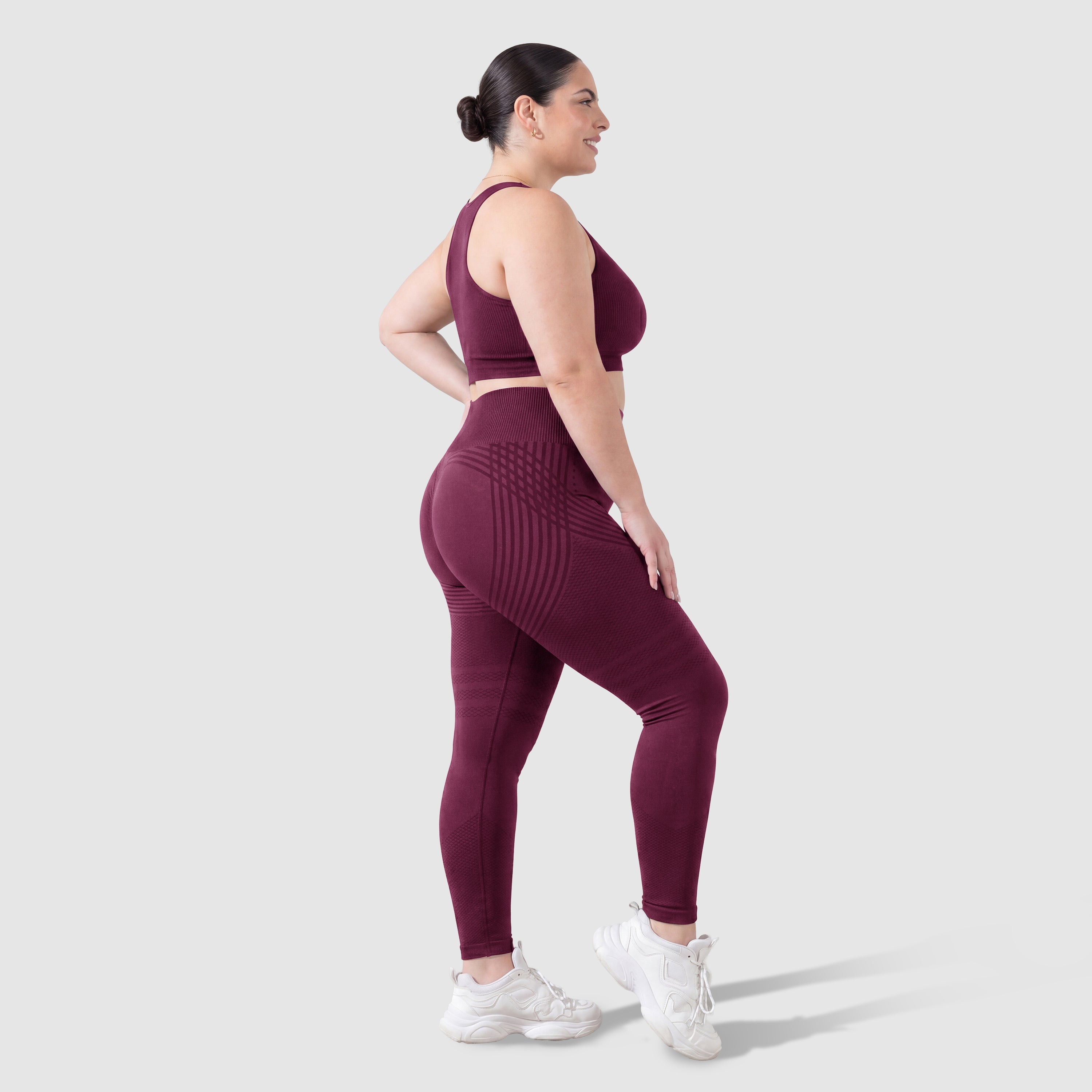 Maneele 3D Sculpting Leggings - Plum