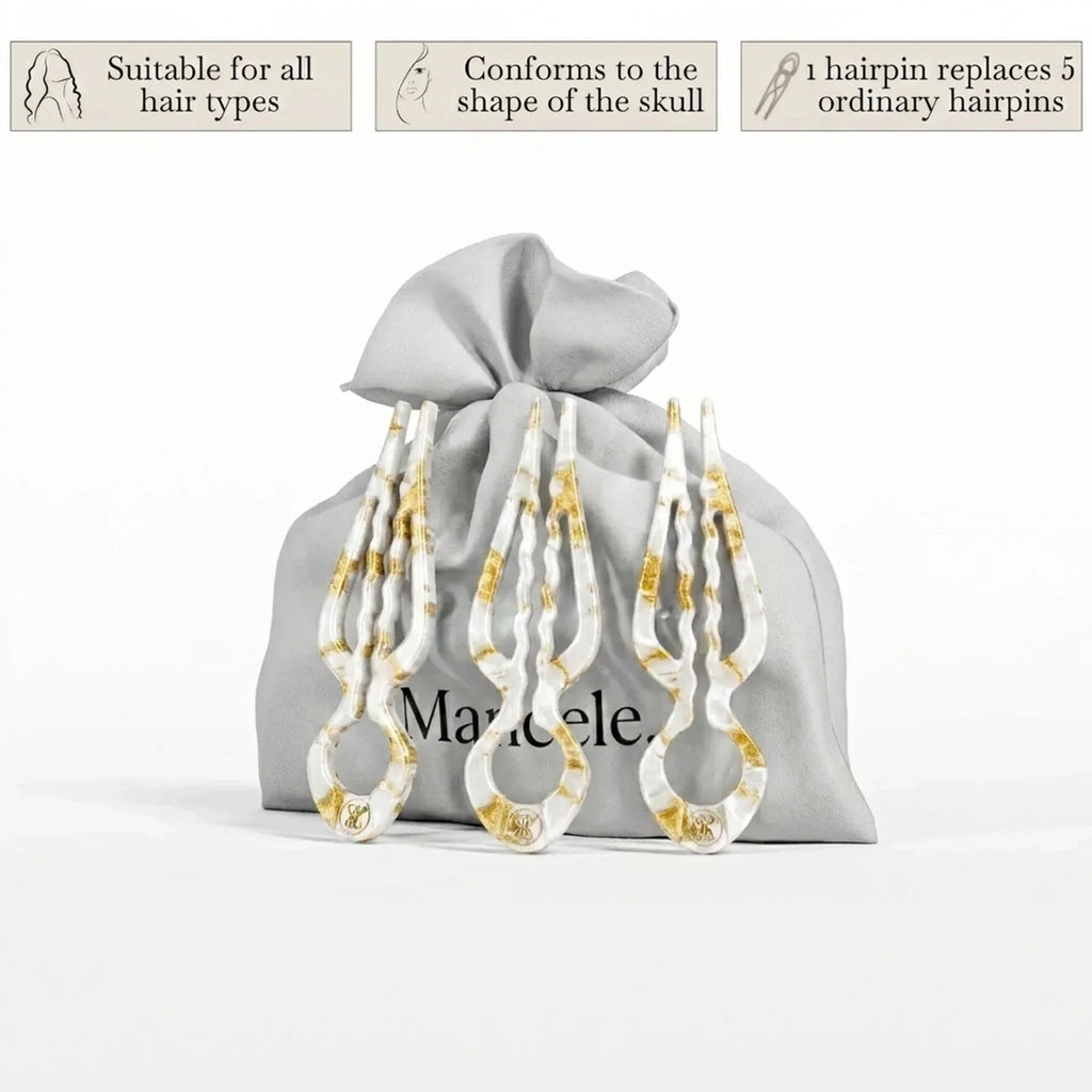 Prestige HairPin – Set of 3 (Tortoise Gold)