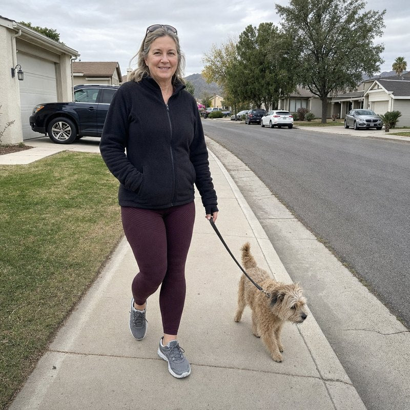 Nadia, 54 wearing her Maneele leggings