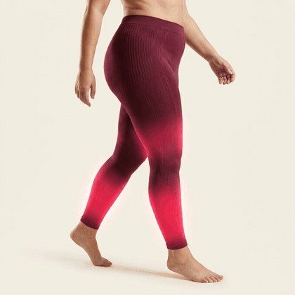 Graduated compression firmest at the ankle, easing up the leg