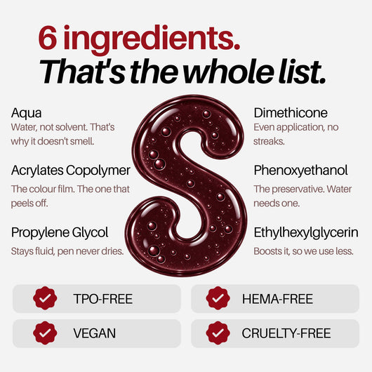 Sweenly Chocolate Nail Pen — 6-ingredient formula, TPO-free, HEMA-free, vegan