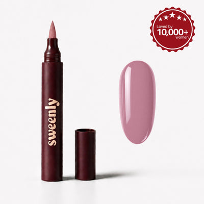 Sweenly Rosaline Nail Pen — nail pen and colour swatch