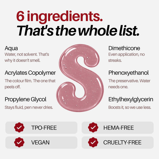 Sweenly Rosaline Nail Pen — 6-ingredient formula, TPO-free, HEMA-free, vegan