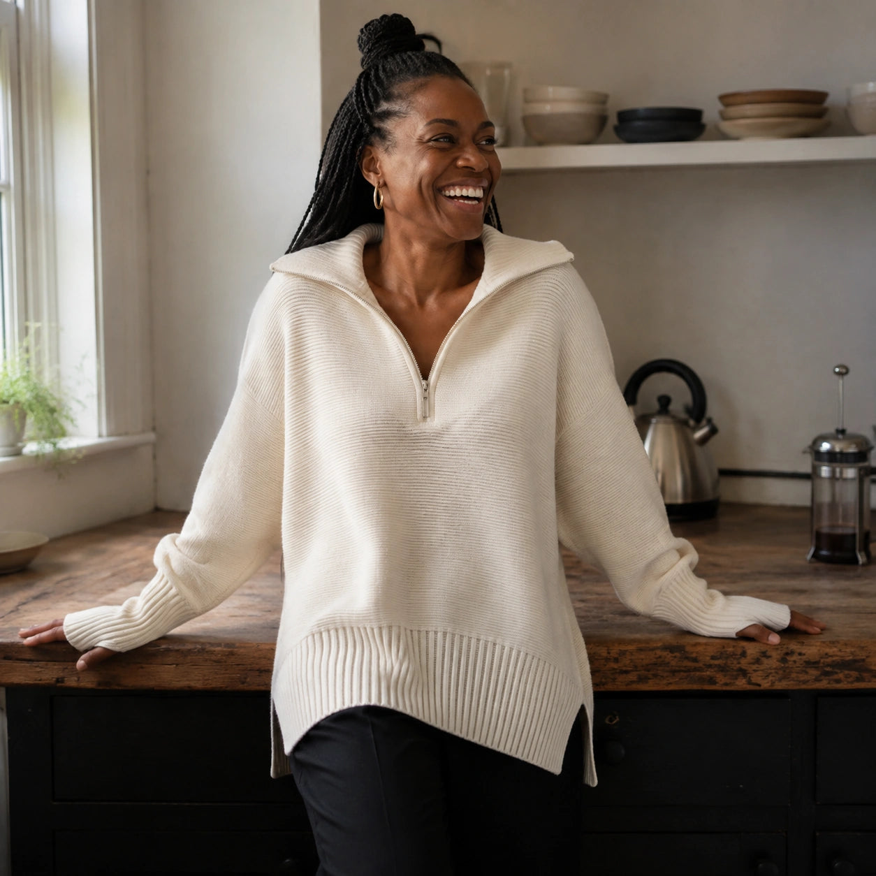 The Quarter-Zip Knit