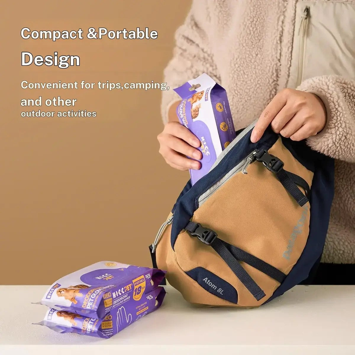 Compact and portable for trips and camping