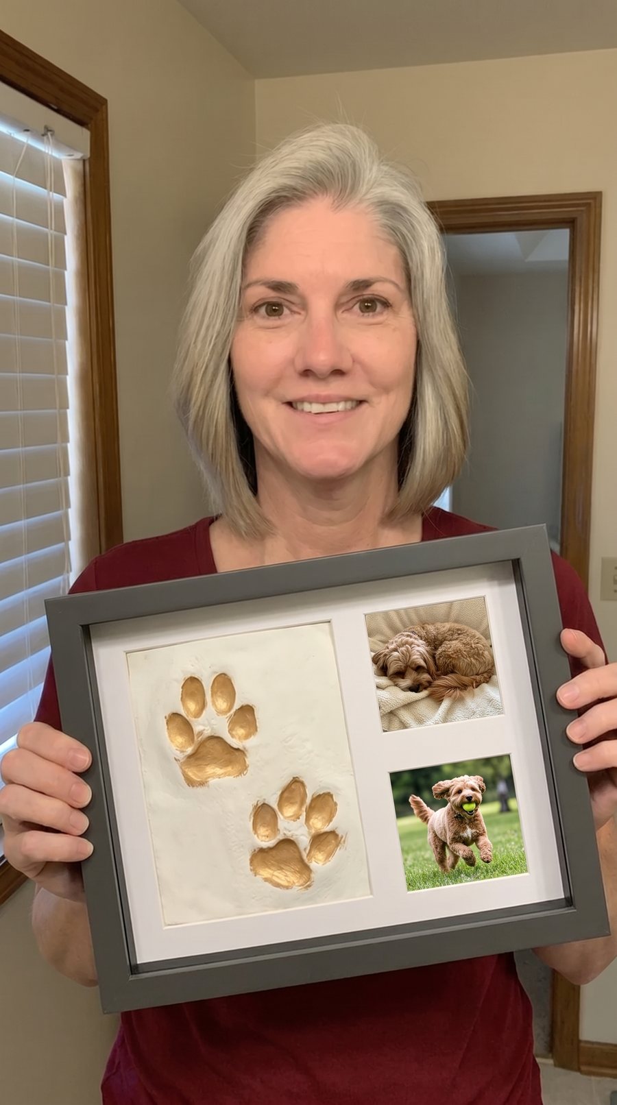 Customer paw print keepsake