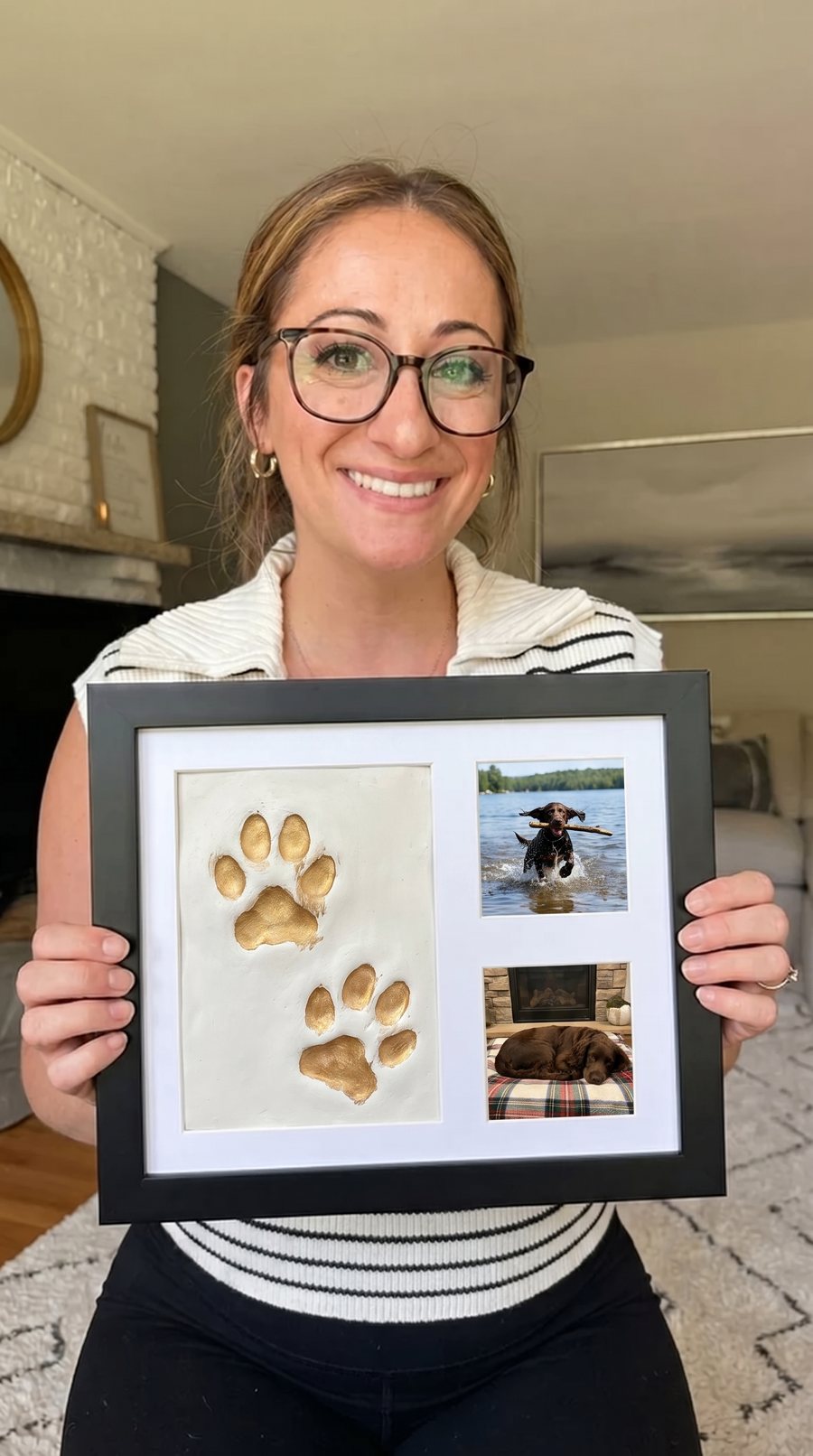 Customer paw print keepsake