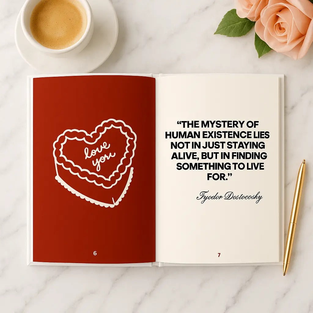 Quote page inside the journal