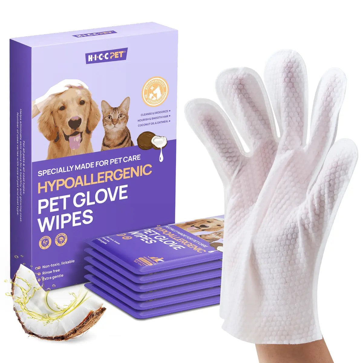 Maneele Pet Glove Wipes | 20 Pack